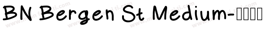 BN Bergen St Medium字体转换